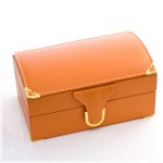 ジュエリーボックス おしゃれで可愛いオレンジブラウンのジュエリー